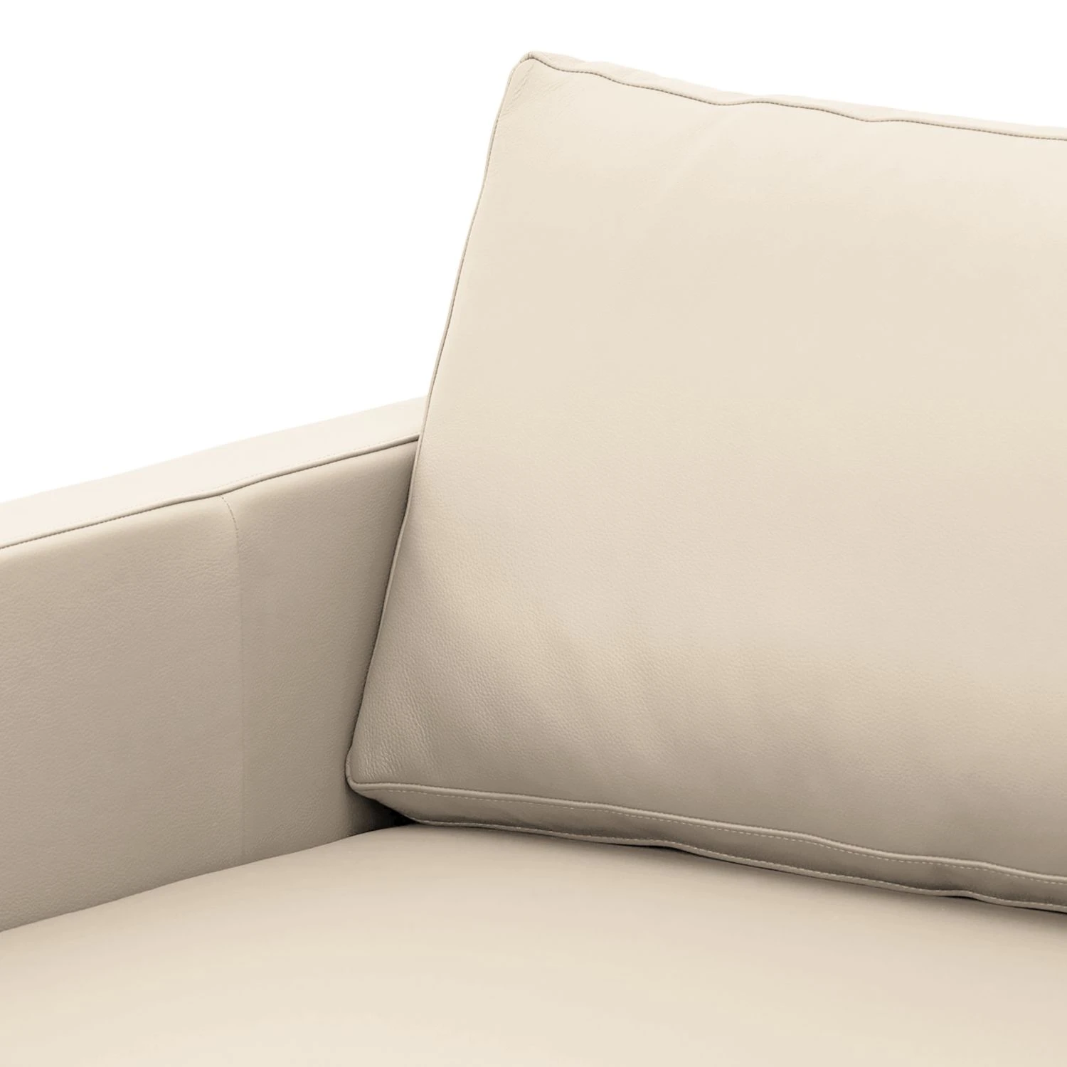 Fredriks Sofa Portobello (3-Sitzer) Echtleder - Echtleder Gad: Creme - Eckig 4 Fredriks Sofa Portobello (3-Sitzer) Echtleder - Echtleder Gad: Creme - Eckig – Bild 4