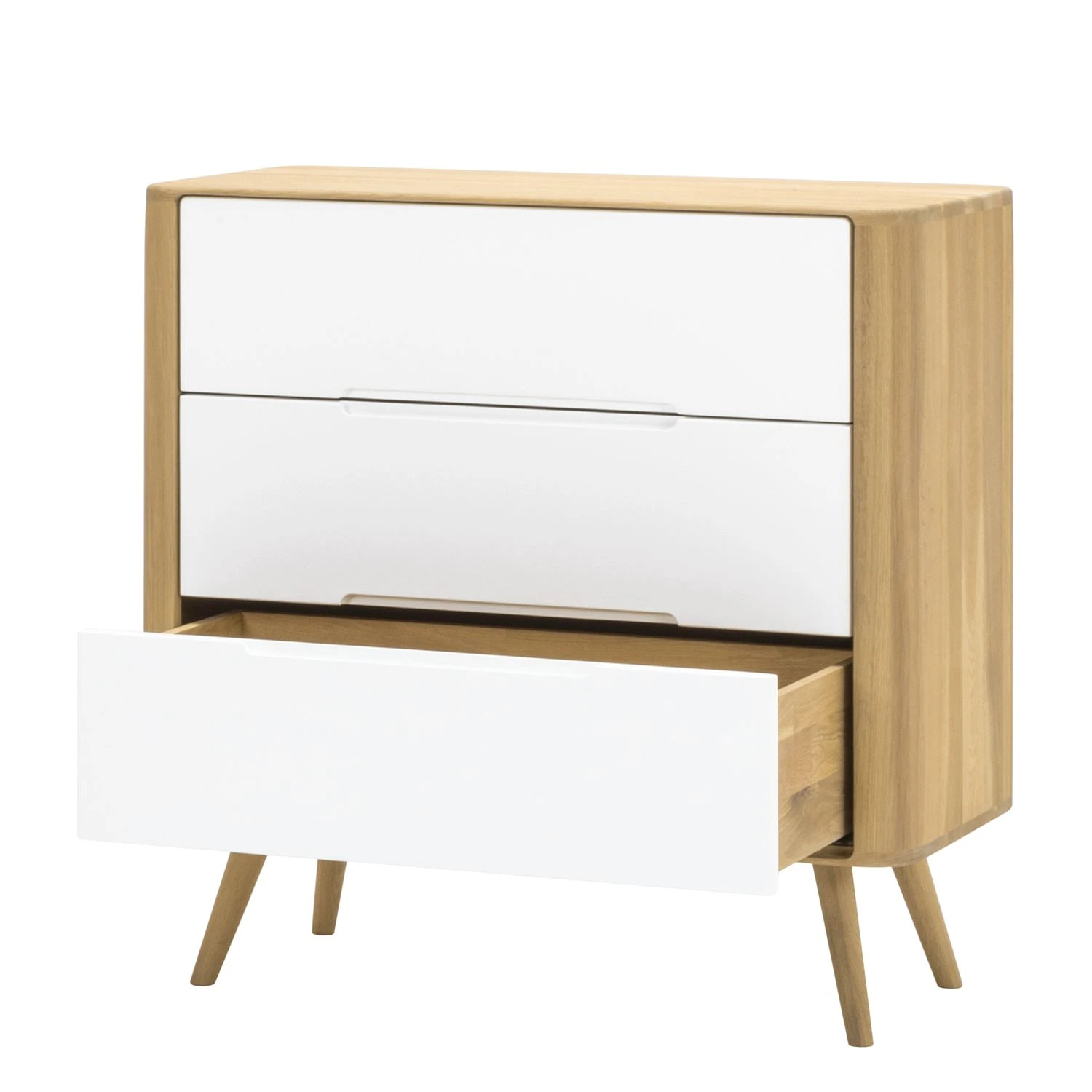 Studio Copenhagen Kommode Loca IV - Wildeiche teilmassiv - Weiß / Wildeiche 5 Studio Copenhagen Kommode Loca IV - Wildeiche teilmassiv - Weiß / Wildeiche – Bild 5