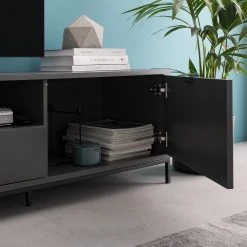 Studio Copenhagen TV-Lowboard Harma - Dunkelgrau -Wohnzimmermöbel boutique en ligne 1000007083 200402 18274700020 DETAILS P000000001000007083