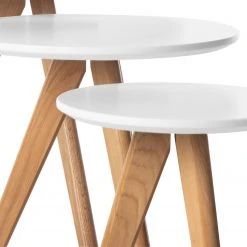 Mørteens Beistelltisch Past Past I (3-teilig) - Eiche teilmassiv - Weiß / Eiche 11 Mørteens Beistelltisch Past Past I (3-teilig) - Eiche teilmassiv - Weiß / Eiche -Wohnzimmermöbel boutique en ligne 1000008518 180918 12451704 GALLERYIMAGES P000000001000008518