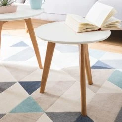 Mørteens Beistelltisch-Set Nilla I (2-teilig) - Eiche teilmassiv - Matt Weiß -Wohnzimmermöbel boutique en ligne 1000008531 180913 11054202 MOOD GALLERYIMAGES P000000001000008531 mood