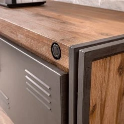 Ars manufacti TV-Lowboard Manchester II - Akazie massiv / Metall - Akazie / Anthrazit -Wohnzimmermöbel boutique en ligne 1000008809 200430 15154200004 DETAILS P000000001000008809