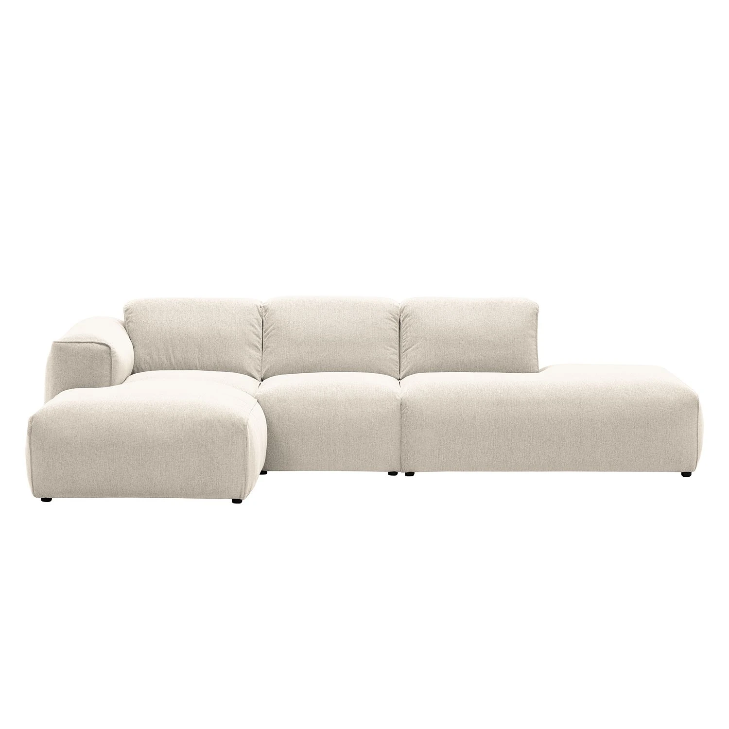 Studio Copenhagen Ecksofa HUDSON mit Chaiselongue - Webstoff Saia: Beige - Longchair davorstehend links 3 Studio Copenhagen Ecksofa HUDSON mit Chaiselongue - Webstoff Saia: Beige - Longchair davorstehend links – Bild 3