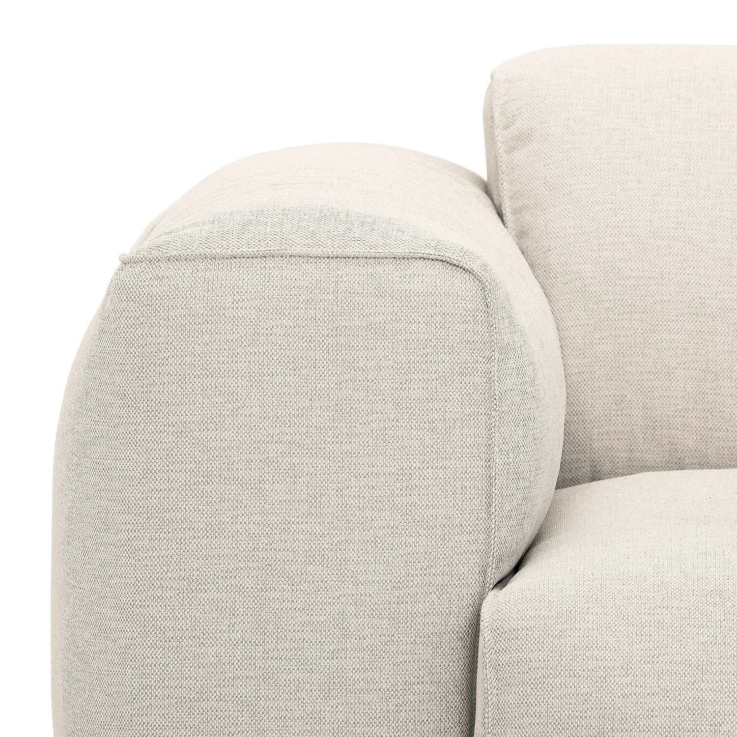 Studio Copenhagen Ecksofa HUDSON mit Chaiselongue - Webstoff Saia: Beige - Longchair davorstehend links 6 Studio Copenhagen Ecksofa HUDSON mit Chaiselongue - Webstoff Saia: Beige - Longchair davorstehend links – Bild 6