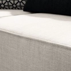 Wohnlandschaft Kinx Webstoff - Webstoff Milan: Altweiß - Longchair davorstehend rechts / Ottomane links -Wohnzimmermöbel boutique en ligne 1000011746 180619 1559211025 GALLERYIMAGES P000000001000011746