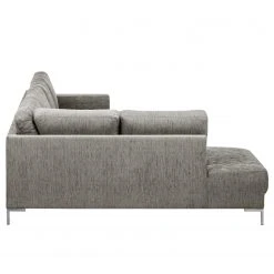 Fredriks Wohnlandschaft Summer Webstoff - Webstoff Madu: Hellgrau - Longchair davorstehend rechts / Ottomane links -Wohnzimmermöbel boutique en ligne 1000012449 200623 11300300051 DETAILS P000000001000012449