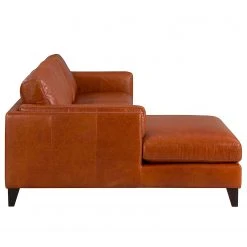Ars Natura Ecksofa Clonee - Echtleder - Rehbraun - Longchair davorstehend links -Wohnzimmermöbel boutique en ligne 1000015039 210902 06235400015 DETAILS P000000001000015039