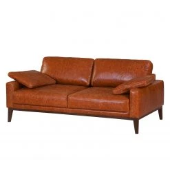 Ars manufacti Sofa Horley (2-Sitzer) Echtleder - Vintage Cognac