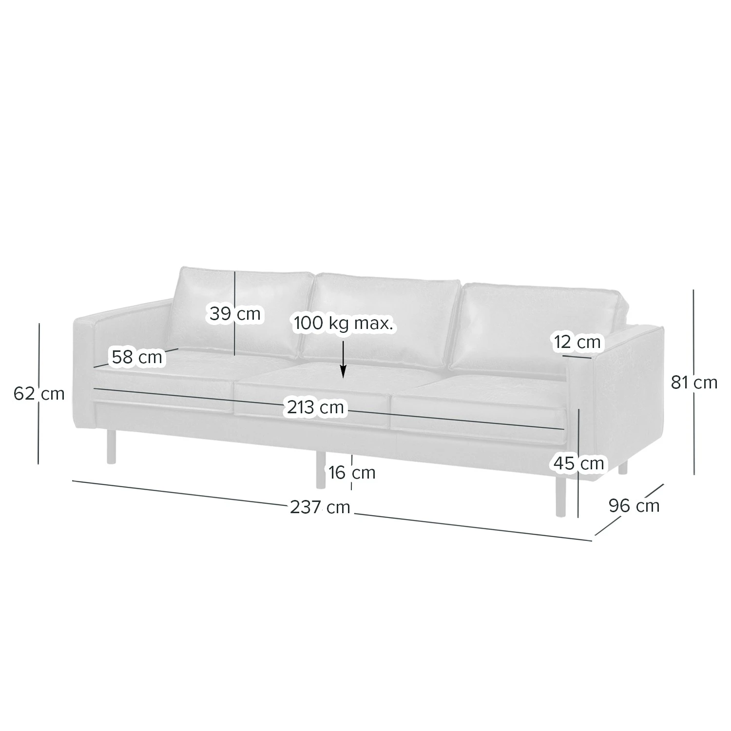 Ars manufacti Bigsofa FORT DODGE - Microfaser Yaka: Cognac 11 Ars manufacti Bigsofa FORT DODGE - Microfaser Yaka: Cognac – Bild 11