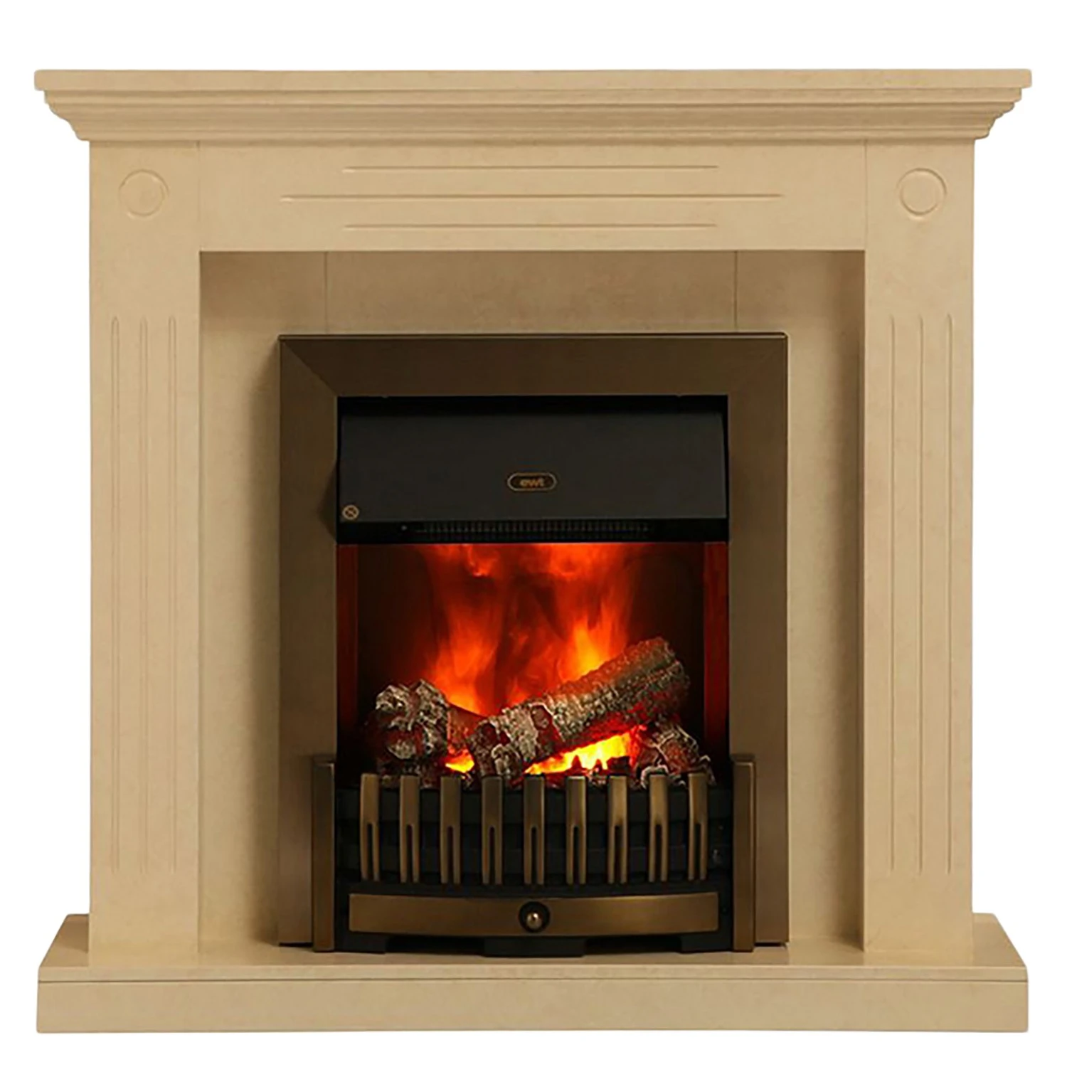 Montreux Elektrokamin Washington - Creme/Beige marmoriert 4 Montreux Elektrokamin Washington - Creme/Beige marmoriert – Bild 4