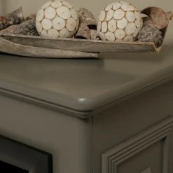 Montreux Elektrokamin Waldhof - Tulpenbaumholz teilmassiv - Grau -Wohnzimmermöbel boutique en ligne 1000017447 220614 050 DETAILS P000000001000017447