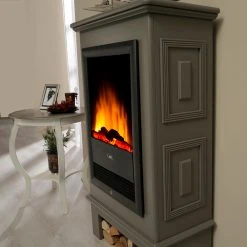 Montreux Elektrokamin Waldhof - Tulpenbaumholz teilmassiv - Grau -Wohnzimmermöbel boutique en ligne 1000017447 220614 060 DETAILS P000000001000017447