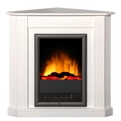 Montreux Elektro-Eckkamin Born - Weiß