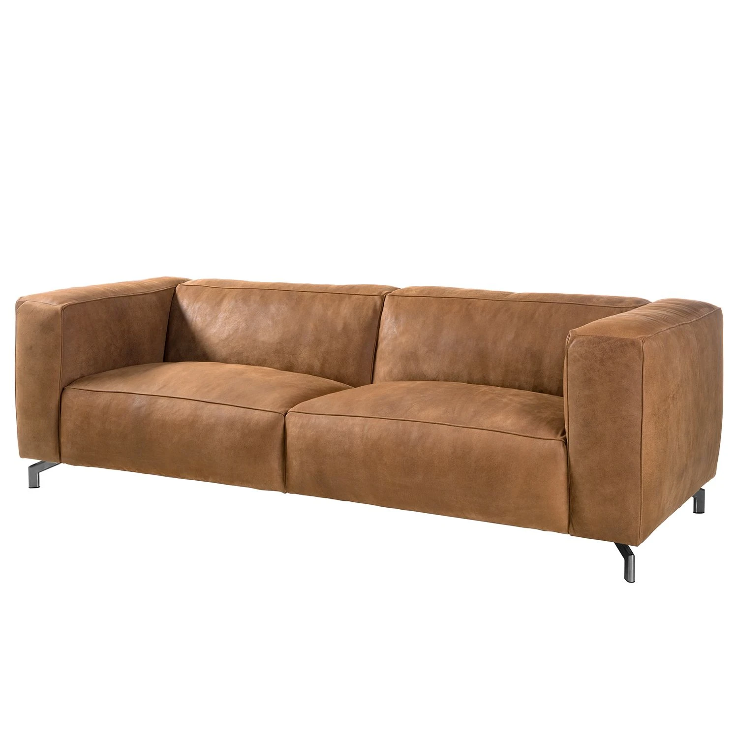 Ars manufacti Sofa Pentre (3-Sitzer) Echtleder - Hellbraun 1 Ars manufacti Sofa Pentre (3-Sitzer) Echtleder - Hellbraun