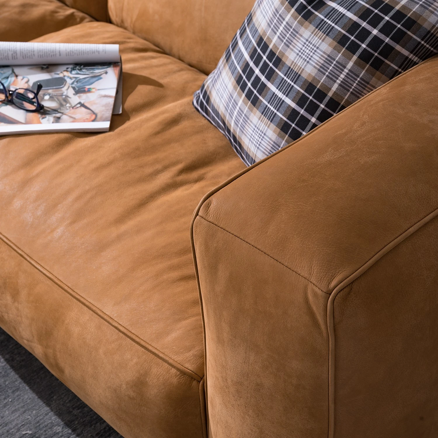 Ars manufacti Sofa Pentre (3-Sitzer) Echtleder - Hellbraun 21 Ars manufacti Sofa Pentre (3-Sitzer) Echtleder - Hellbraun – Bild 21