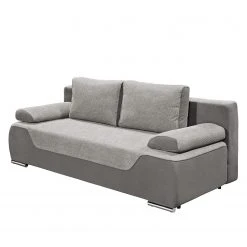 Fredriks Dauerschlafsofa Trepang - Strukturstoff / Flachgewebe - Grau / Hellgrau