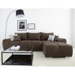 Fredriks Ecksofa Westwell (mit Schlaffunktion) - Microfaser Bobil: Braungrau -Wohnzimmermöbel boutique en ligne 1000021717 210913 16352500030 DETAILS P000000001000021717