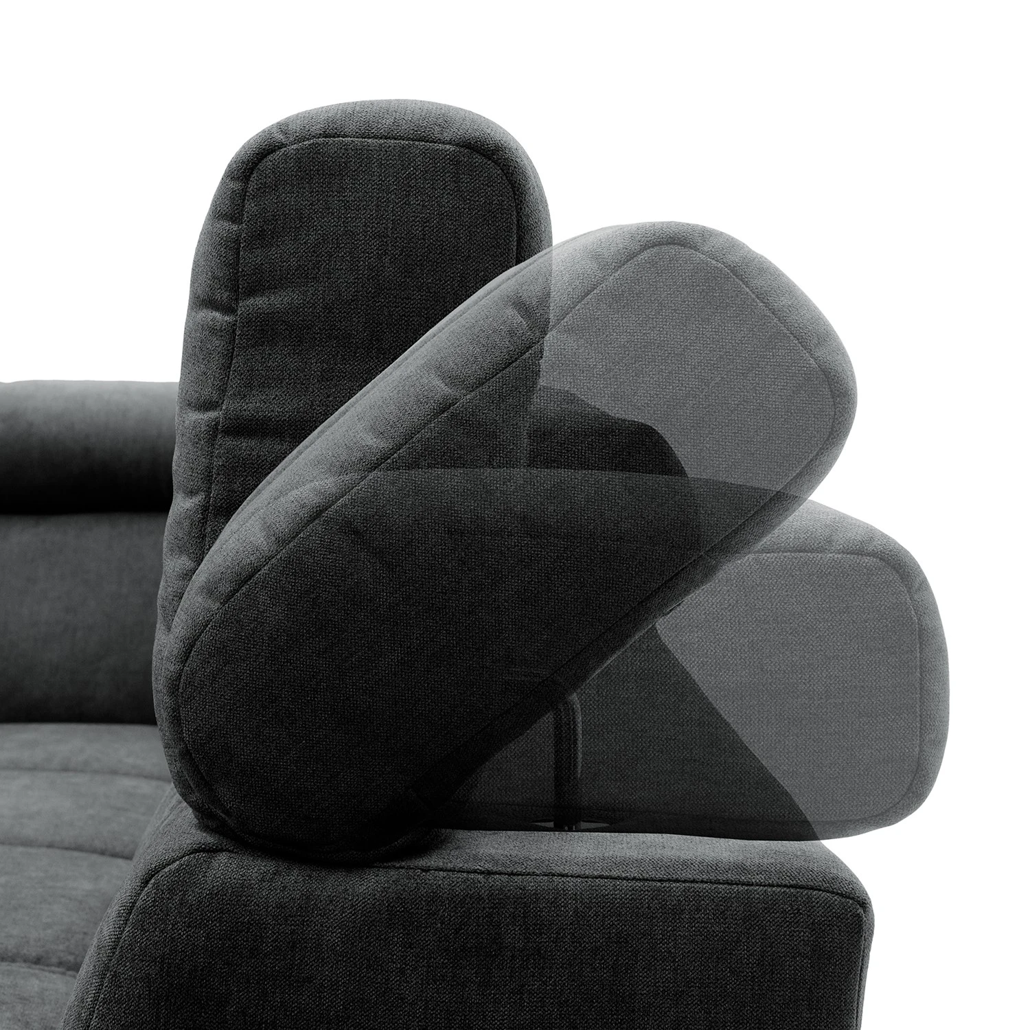 Fredriks Wohnlandschaft Freetown - Microfaser - Dunkelgrau - Longchair davorstehend links / Ottomane rechts 14 Fredriks Wohnlandschaft Freetown - Microfaser - Dunkelgrau - Longchair davorstehend links / Ottomane rechts – Bild 14