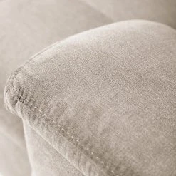 Ars Natura Ecksofa Charlo Microfaser - Cappuccino - Longchair davorstehend rechts - Mit Schlaffunktion -Wohnzimmermöbel boutique en ligne 1000029556 220802 240 DETAILS P000000001000029556