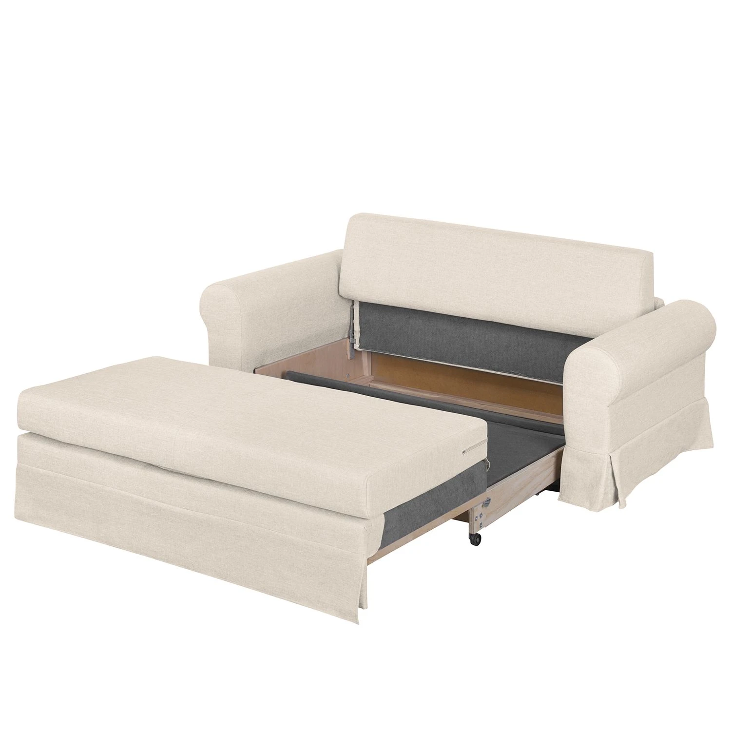 Mooved Schlafsofa Latina III Webstoff - Creme - Breite: 165 cm 6 Mooved Schlafsofa Latina III Webstoff - Creme - Breite: 165 cm – Bild 6