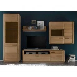 Naturoo Wohnwand Structura II (4-teilig) - Eiche Bianco -Wohnzimmermöbel boutique en ligne 1000063947 200811 13510300193 DETAILS P000000001000063947