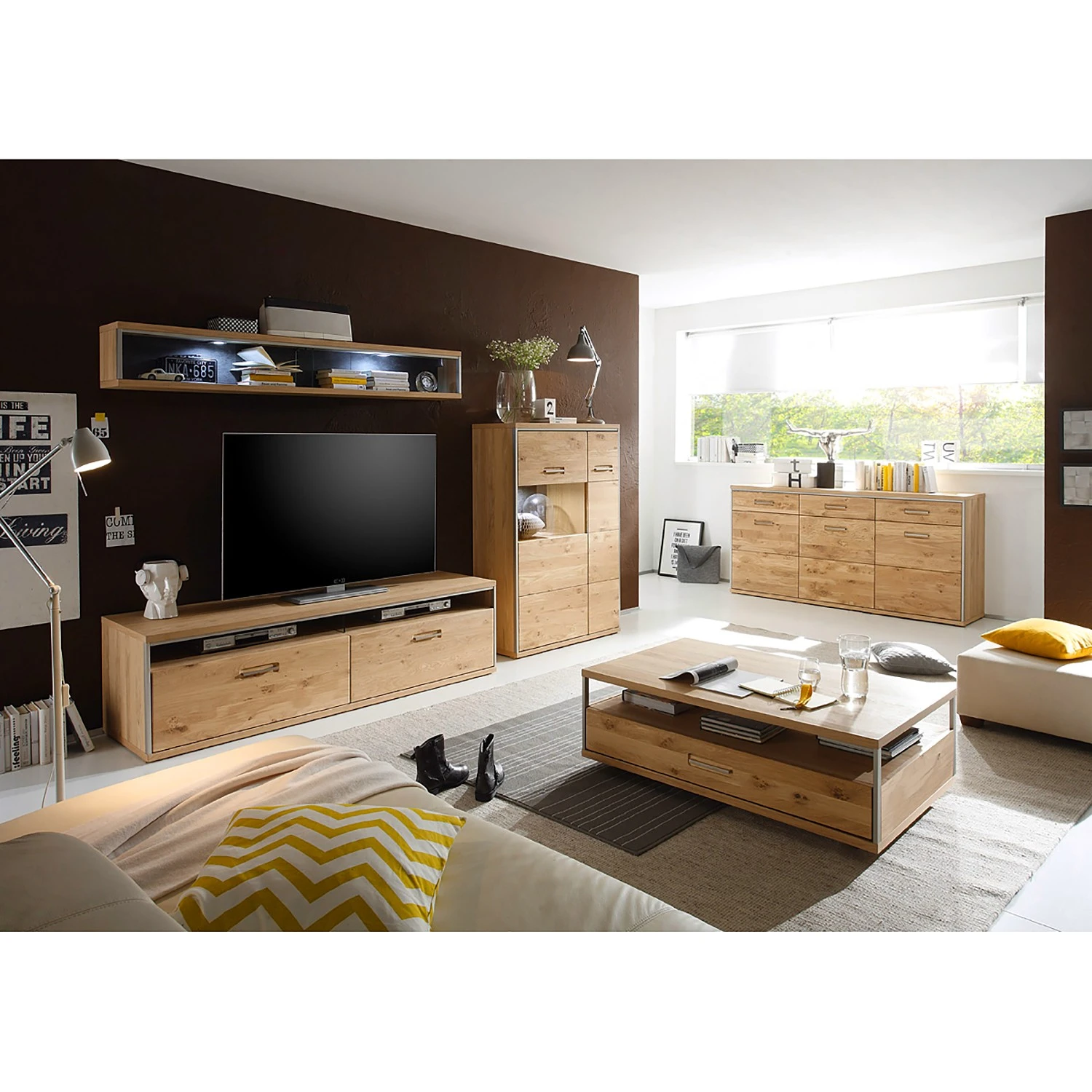 Ars Natura Sideboard Lopburi - Eiche Bianco teilmassiv - Eiche Bianco / Schiefer 5 Ars Natura Sideboard Lopburi - Eiche Bianco teilmassiv - Eiche Bianco / Schiefer – Bild 5