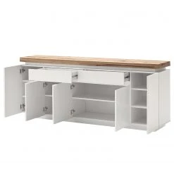 Fredriks Sideboard Roble III - Inkl. Beleuchtung - Eiche / Matt Weiß -Wohnzimmermöbel boutique en ligne 1000064533 210723 15384800006 DETAILS P000000001000064533