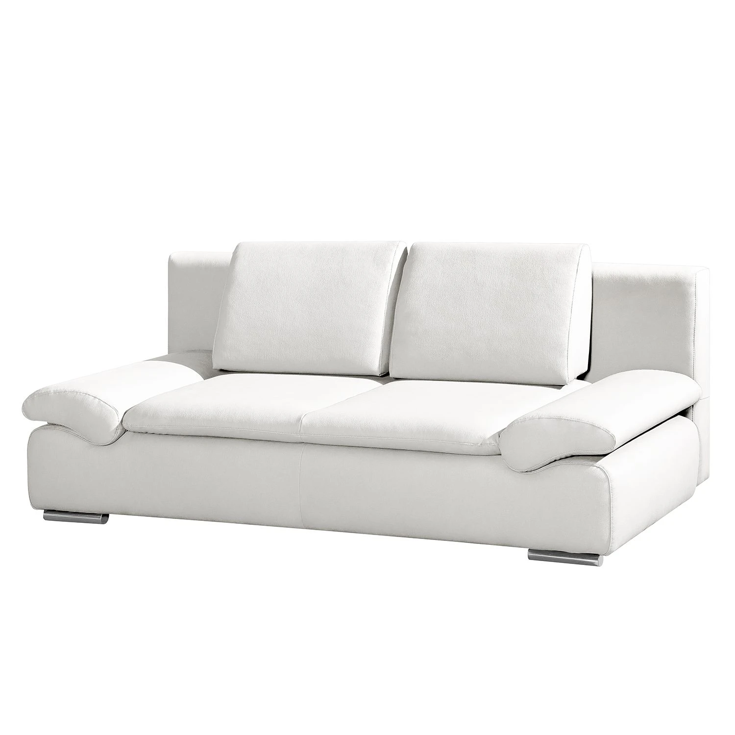 Loftscape Schlafsofa Norris II - Echtleder Weiß 1 Loftscape Schlafsofa Norris II - Echtleder Weiß