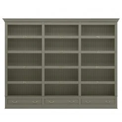 Maison Belfort Regalwand Azjana - Granit - Ohne Leiter