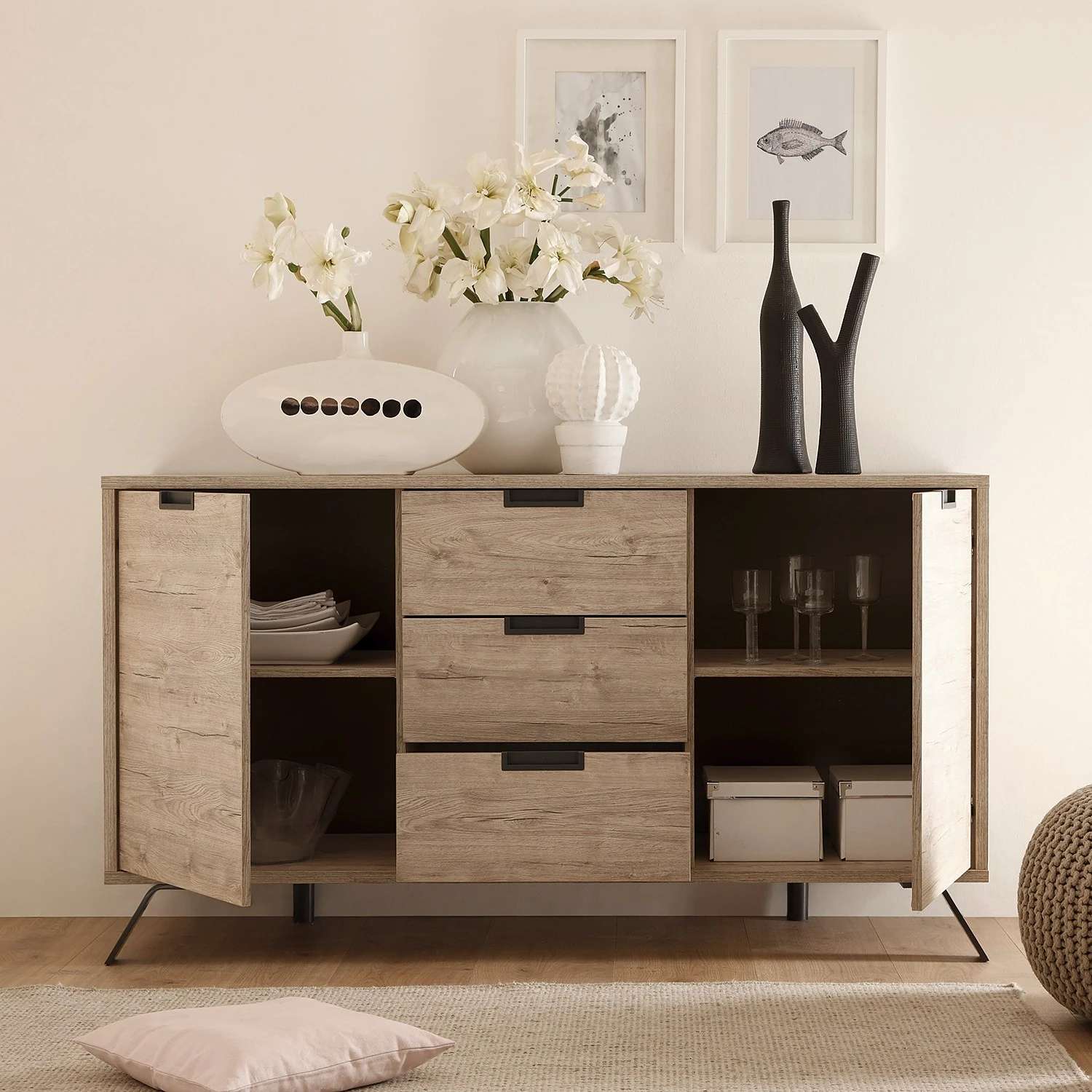 LC Spa Sideboard Palma I - Eiche Dekor 4 LC Spa Sideboard Palma I - Eiche Dekor – Bild 4