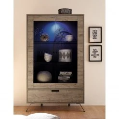 LC Spa Vitrinenschrank Palma - Eiche Dekor -Wohnzimmermöbel boutique en ligne 1000091538 201029 08215800070 MOOD DETAILS P000000001000091538 mood