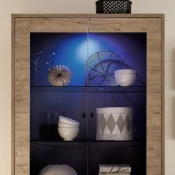 LC Spa Vitrinenschrank Palma - Eiche Dekor -Wohnzimmermöbel boutique en ligne 1000091538 201029 08220300072 DETAILS P000000001000091538