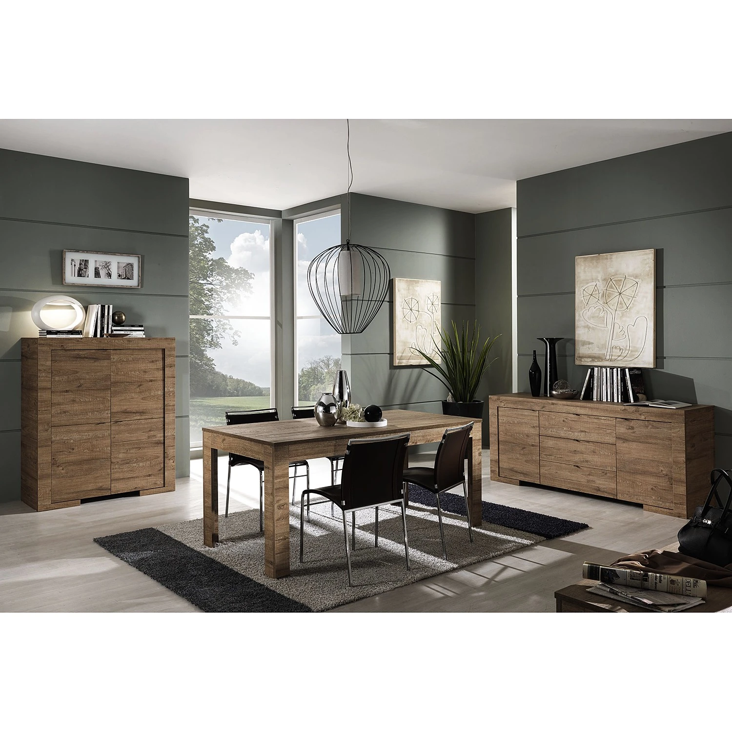 LC Spa Sideboard Milano LC - Eiche Dunkel Dekor 4 LC Spa Sideboard Milano LC - Eiche Dunkel Dekor – Bild 4