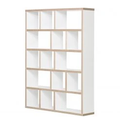 Temahome Regal Berlin - Weiß / Hellbraun - 150 x 198 cm