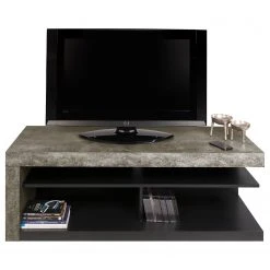Temahome TV-Lowboard Detroit - Beton Dekor / Matt Schwarz