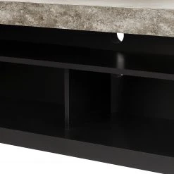 Temahome TV-Lowboard Detroit - Beton Dekor / Matt Schwarz -Wohnzimmermöbel boutique en ligne 1000095037 201016 13222300183 DETAILS P000000001000095037