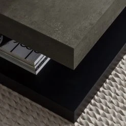 Temahome Couchtisch Detroit - Beton Dekor / Matt Schwarz -Wohnzimmermöbel boutique en ligne 1000095038 201016 13224000190 DETAILS P000000001000095038