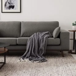 Mørteens Sofa Billund (3-Sitzer) Strukturstoff - Grau -Wohnzimmermöbel boutique en ligne 1000097074 201201 14060900125 DETAILS P000000001000097074