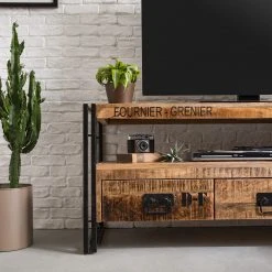 Wolf-Möbel TV-Lowboard Iron - Mango massiv / Eisen -Wohnzimmermöbel boutique en ligne 1000104115 200407 07014400010 MOOD DETAILS P000000001000104115 mood