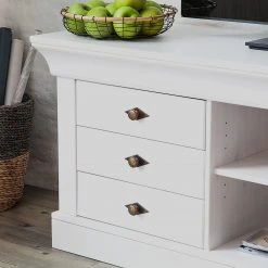 Maison Belfort TV-Lowboard Bergen - Kiefer Weiß -Wohnzimmermöbel boutique en ligne 1000104271 211122 08320300301 DETAILS P000000001000104271