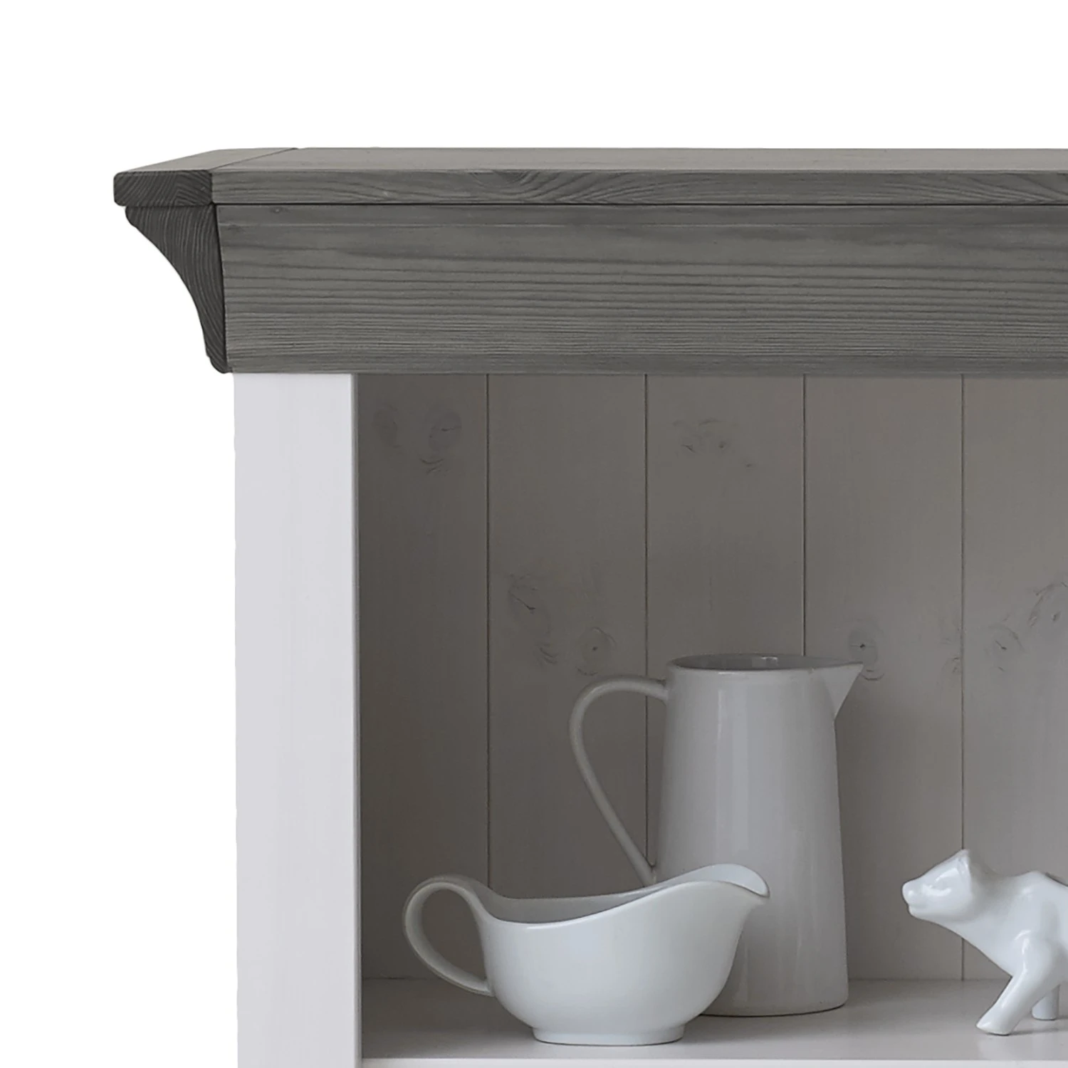 Maison Belfort Regal Bergen II - Kiefer Weiß / Kiefer Grau 2 Maison Belfort Regal Bergen II - Kiefer Weiß / Kiefer Grau – Bild 2