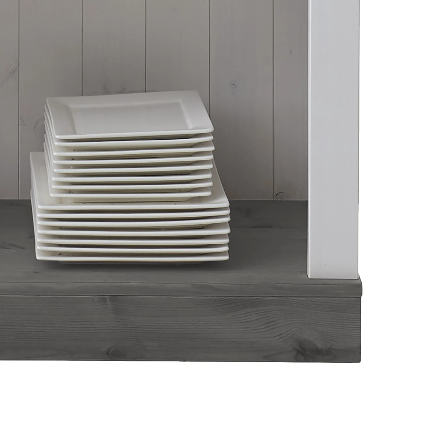 Maison Belfort Regal Bergen II - Kiefer Weiß / Kiefer Grau 4 Maison Belfort Regal Bergen II - Kiefer Weiß / Kiefer Grau – Bild 4