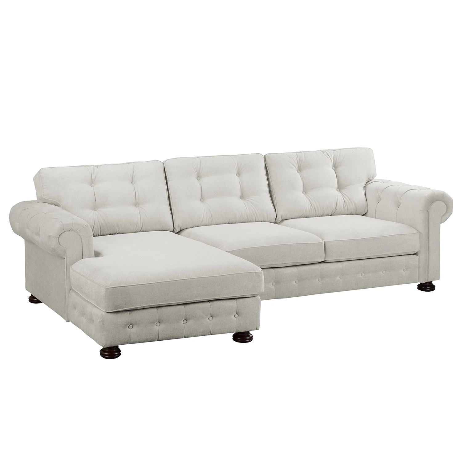 Velvet Studio Ecksofa Marau - Kies - Longchair davorstehend links 6 Velvet Studio Ecksofa Marau - Kies - Longchair davorstehend links – Bild 6