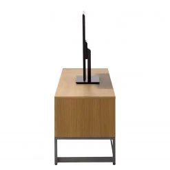 Ars manufacti TV-Lowboard Dharai - Echtholzfurnier / Metall - Eiche / Silber -Wohnzimmermöbel boutique en ligne 1000117170 180802 08243711 GALLERYIMAGES P000000001000117170