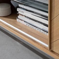 Ars manufacti TV-Lowboard Dharai - Echtholzfurnier / Metall - Eiche / Silber -Wohnzimmermöbel boutique en ligne 1000117170 180822 15192725 GALLERYIMAGES P000000001000117170