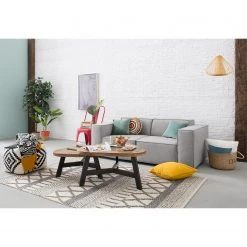 Ars manufacti Couchtisch Tamati II - Altholz Pinie / Metall - Pinie Dunkel / Schwarz -Wohnzimmermöbel boutique en ligne 1000117180 200612 15545700004 MOOD DETAILS P000000001000117180 mood