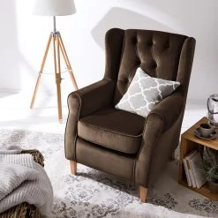 Maison Belfort Ohrensessel Luro Samt -Wohnzimmermöbel boutique en ligne 1000117569 200528 17202800012 DETAILS P000000001000117569