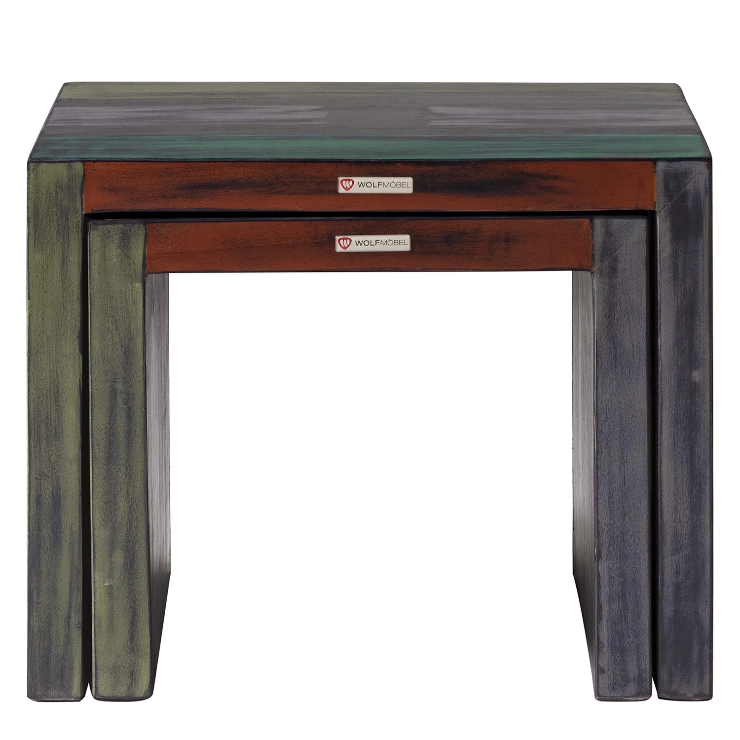 Wolf-Möbel Beistelltisch Goa III (2er-Set) - Mango teilmassiv 8 Wolf-Möbel Beistelltisch Goa III (2er-Set) - Mango teilmassiv – Bild 8