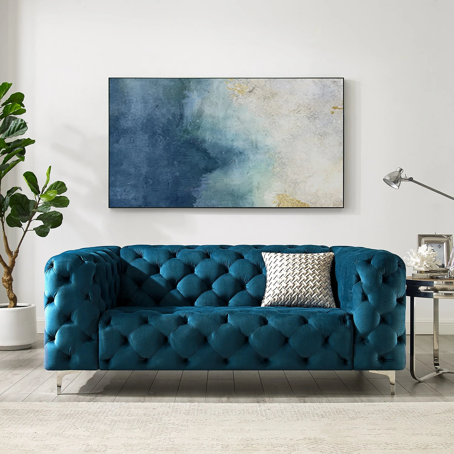 Jack & Alice Sofa Leominster (2-Sitzer) - Marineblau 2 Jack & Alice Sofa Leominster (2-Sitzer) - Marineblau – Bild 2