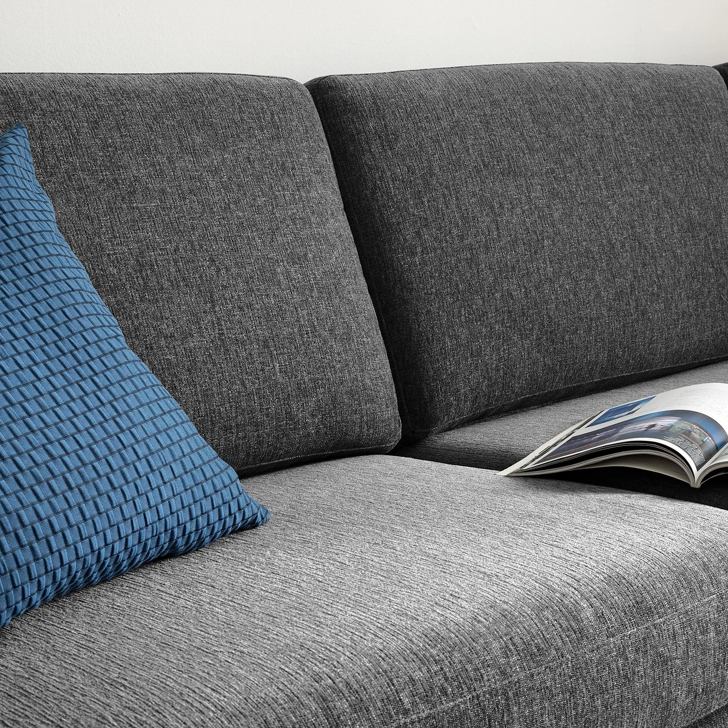 Fredriks Ecksofa Cipo I - Schwarz meliert - Longchair davorstehend rechts 10 Fredriks Ecksofa Cipo I - Schwarz meliert - Longchair davorstehend rechts – Bild 10